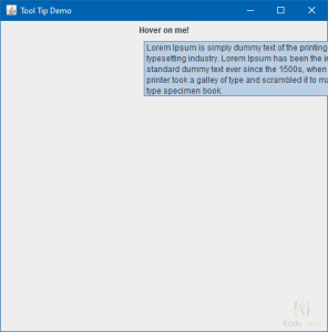 Multiline Tool Tips