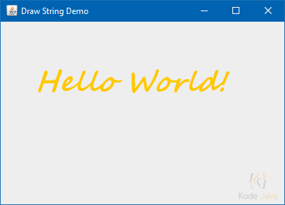 Draw 2D String