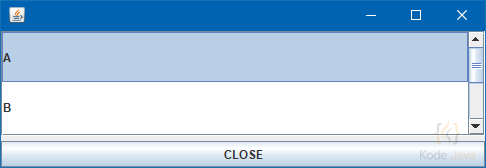 JList Cell Width and Height Demo