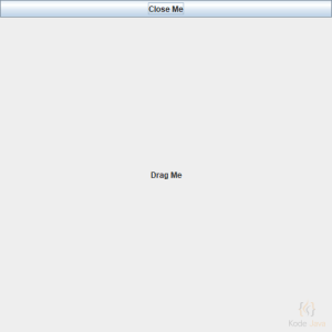 An Undecorated JFrame