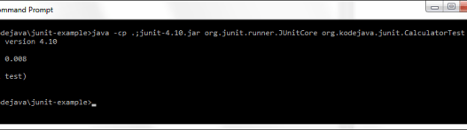 Executing JUnit Test