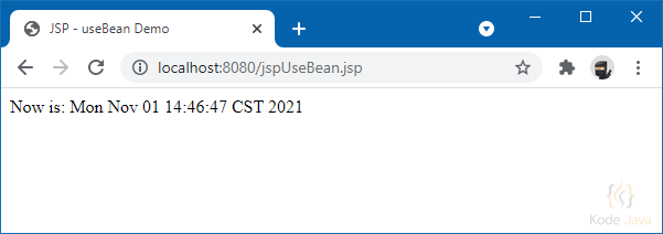 jsp:useBean Demo