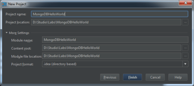 Maven Project Name and Location