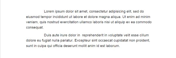 Paragraph Indentation
