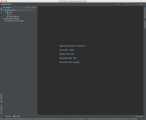 HelloKotlin Project in IntelliJ IDEA CE