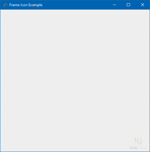 Change JFrame Image Icon