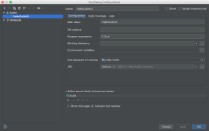 Run/Debug Configurations
